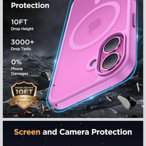 The MiraCase iPhone 16 Plus Magnetic Series Full Body Case in Purple is designed